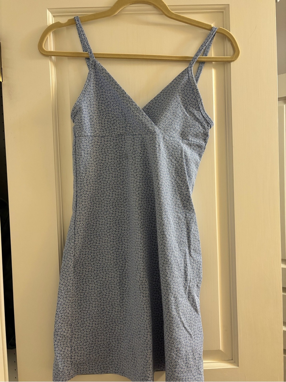 Brandy Melville Light Blue Floral Mini Dress